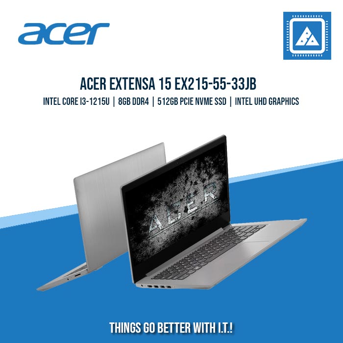 ACER EXTENSA 15 EX215-55-33JB i3-1215U/8GB/512GB NVME | BEST FOR STUDENTS AND FREELANCERS LAPTOP ACER EXTENSA 15 EX215-55-33JB i3-1215U/8GB/512GB NVME | BEST FOR STUDENTS AND FREELANCERS LAPTOP